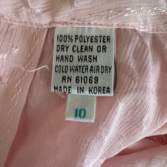 NILANI NWT Vintage Woman’s Pink Diamond Embroidered JewelryCollar Blouse-Size 10 - Picture 4 of 12